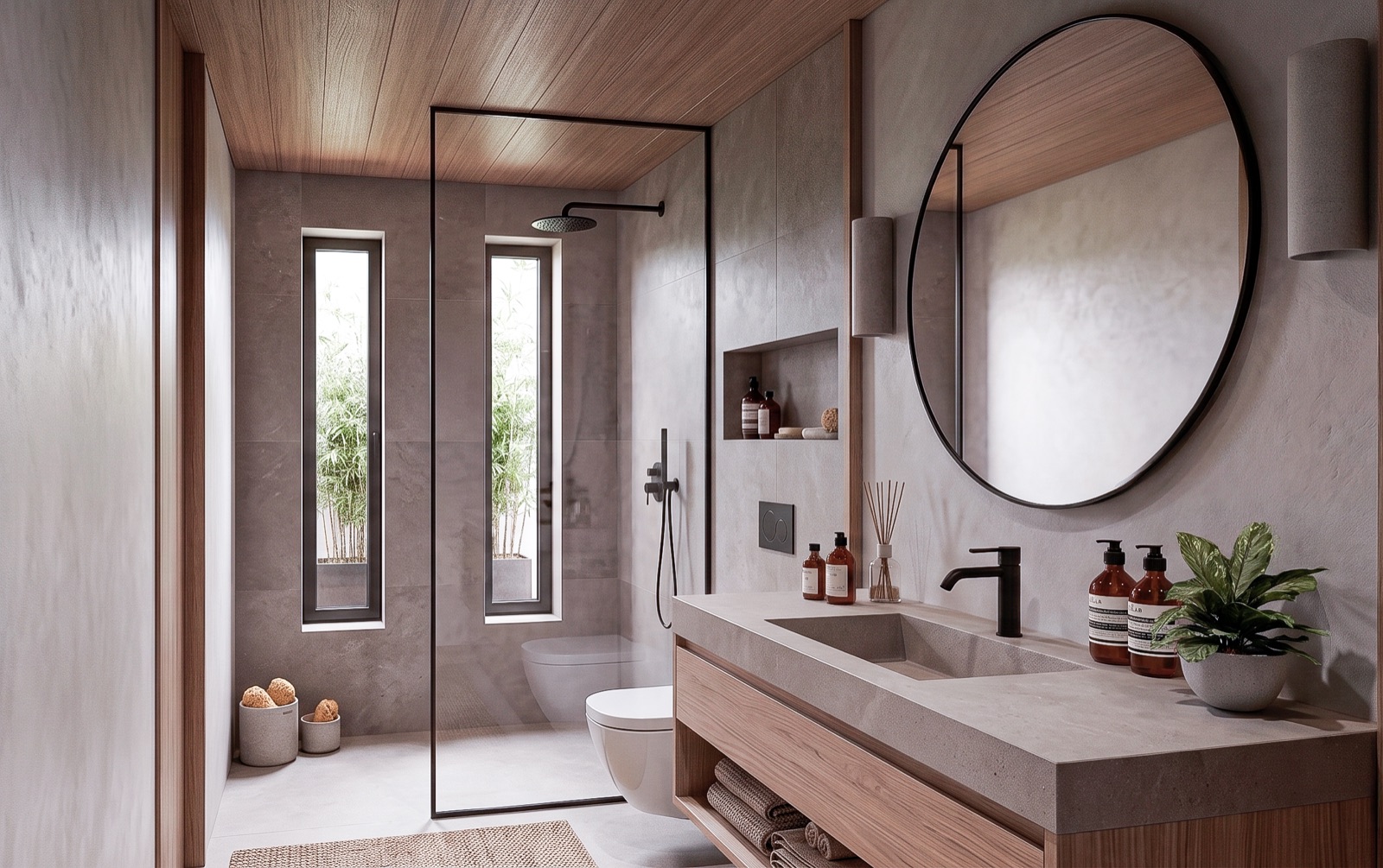 Baño del modelo 45 m²