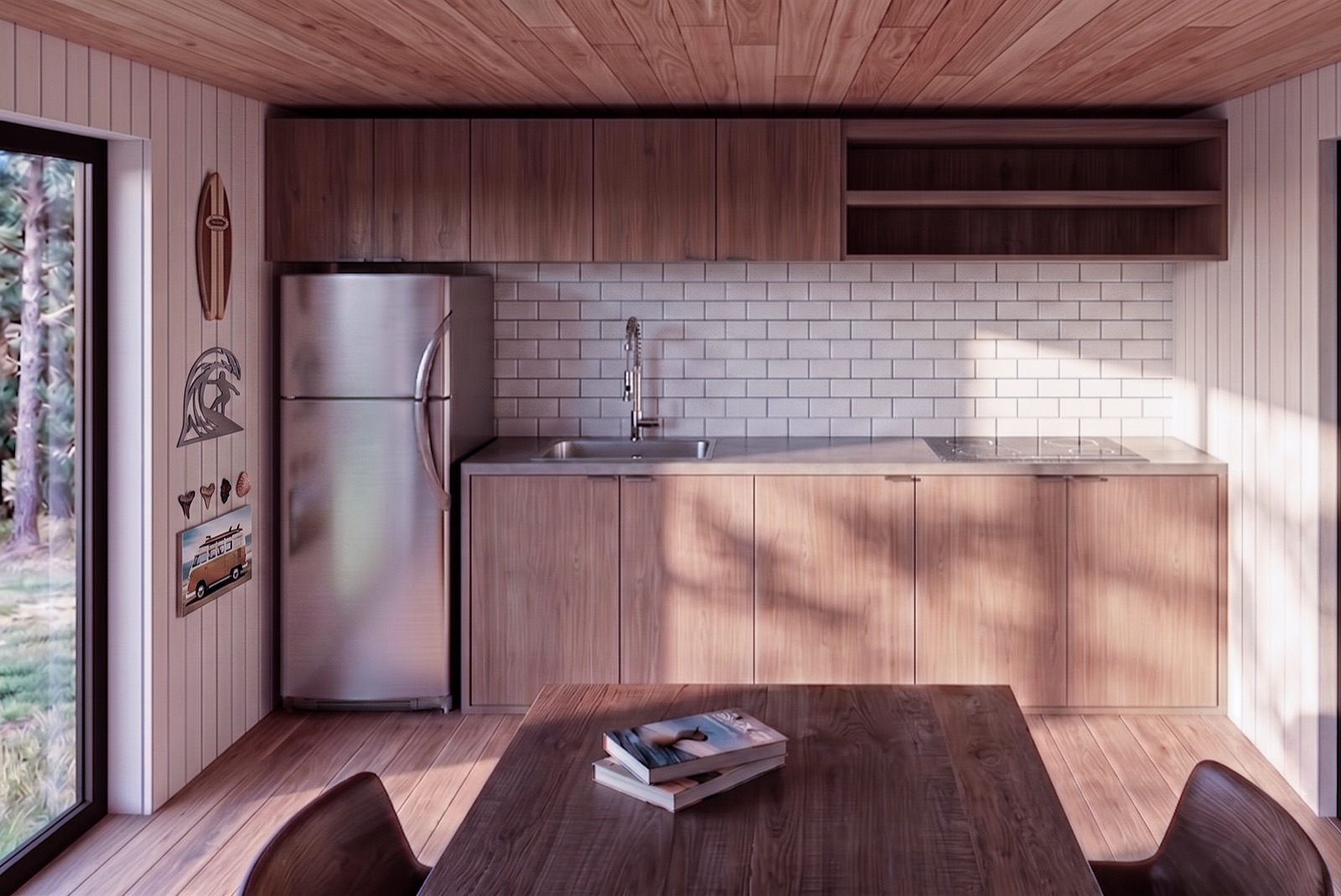 Cocina del modelo 60 m²