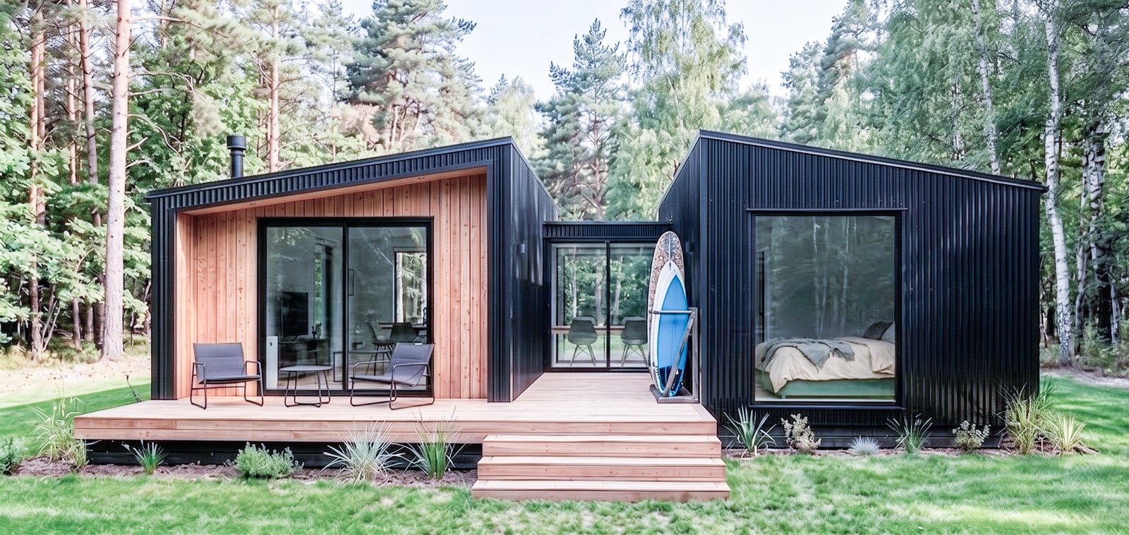 Exterior del modelo de 60 m²